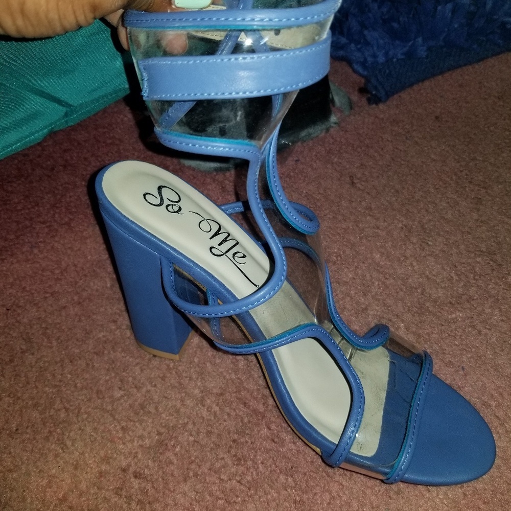 Blue heels